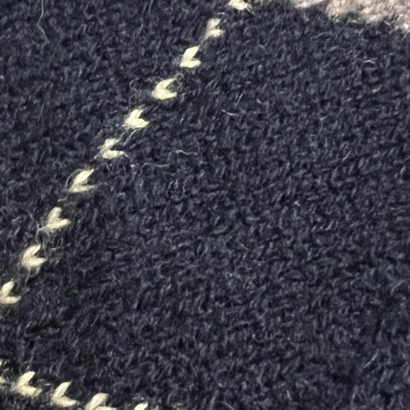 L Vintage 100% Wool Argyle Knit Shetland Sweater Vest Lord Jeff New Zealand - Picture 8 of 10